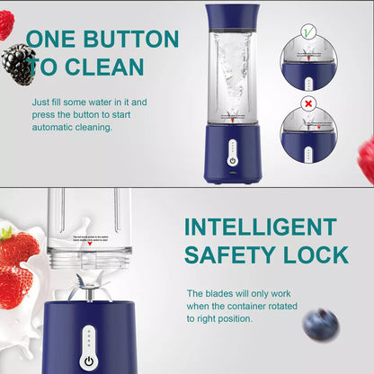 Portable Blender - 17Oz Personal Blender for Smoothies and Shakes| 4000Mah